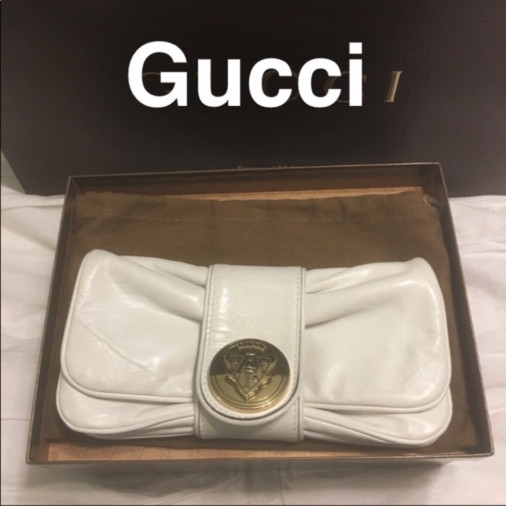 🚫SOLD🚫Gucci Hysteria White Clutch